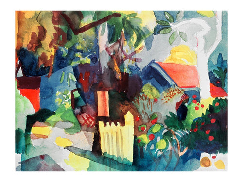 Affiche Art August Macke Landschaft 60x80cm AM 46 | Yourdecoration.fr