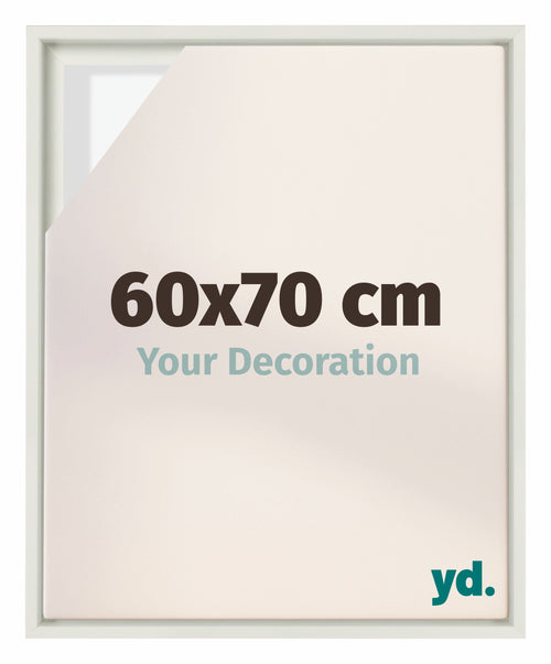 Lyon MDF Baklijst 60x70cm Blanc Mat De Face Mesure | Yourdecoration.fr