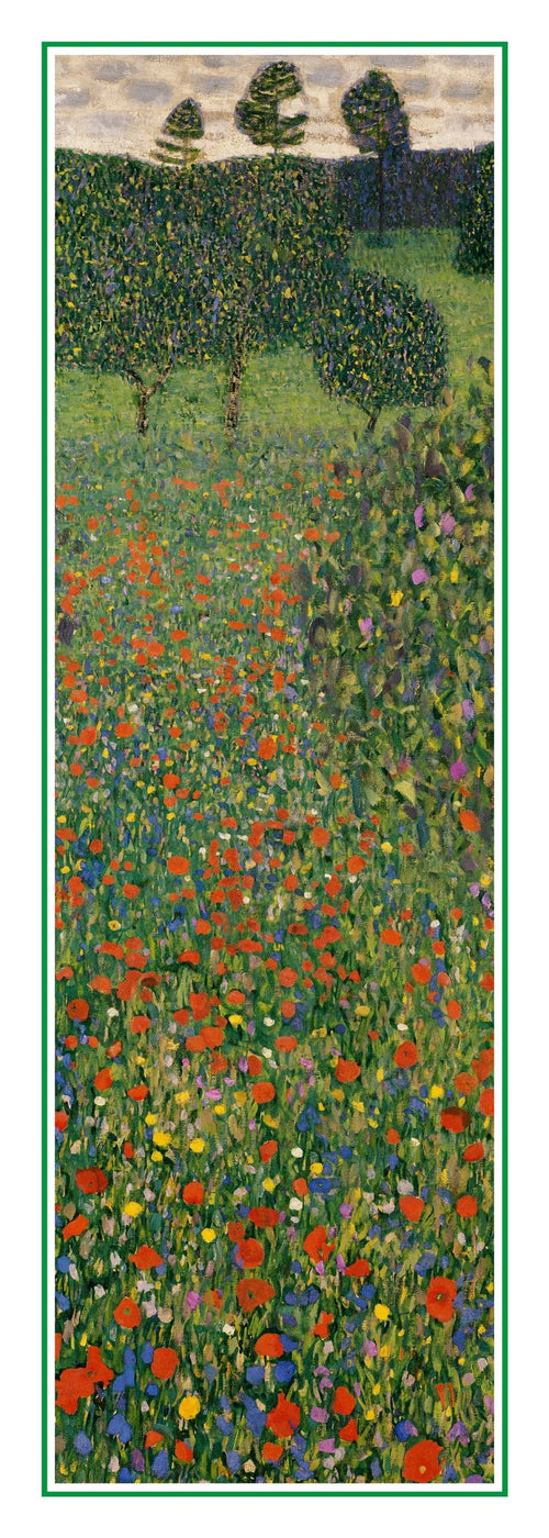 Affiche Art Gustav Klimt Poppy Field 25x70cm GK 44S PGM | Yourdecoration.fr