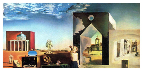 Affiche Art Salvador Dali Banlieue de la Ville 100x50cm SD 809 PGM | Yourdecoration.fr