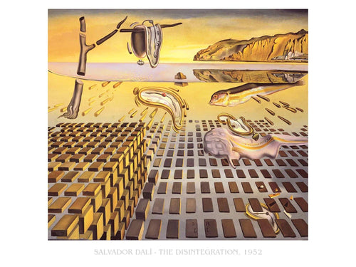 Affiche Art Salvador Dali La Desintegration de la Persistance de la Memoire 80x60cm SD 508 PGM | Yourdecoration.fr