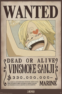 Affiche et Poster One Piece Wanted Sanji 61x91 5cm Abystyle GBYDCO559 | Yourdecoration.fr
