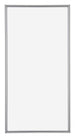 Annecy Plastique Cadre Photo 20x40cm Argent De Face | Yourdecoration.fr