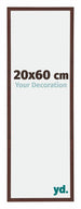 Annecy Plastique Cadre Photo 20x60cm Brun De Face Mesure | Yourdecoration.fr
