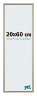 Annecy Plastique Cadre Photo 20x60cm Champagne De Face Mesure | Yourdecoration.fr