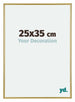 Annecy Plastique Cadre Photo 25x35cm Or De Face Mesure | Yourdecoration.fr