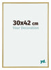 Annecy Plastique Cadre Photo 30x42cm Or De Face Mesure | Yourdecoration.fr