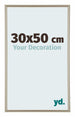 Annecy Plastique Cadre Photo 30x50cm Champagne De Face Mesure | Yourdecoration.fr