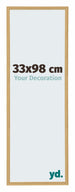 Annecy Plastique Cadre Photo 33x98cm Hêtre Clair De Face Mesure | Yourdecoration.fr