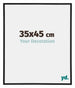 Annecy Plastique Cadre Photo 35x45cm Noir Mat De Face Mesure | Yourdecoration.fr