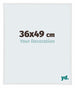Annecy Plastique Cadre Photo 36x49cm Blanc Brillant De Face Mesure | Yourdecoration.fr