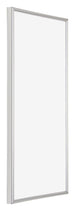 Annecy Plastique Cadre Photo 45x80cm Argent De Face Oblique | Yourdecoration.fr
