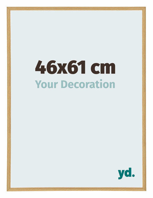 Annecy Plastique Cadre Photo 46x61cm Hêtre Clair De Face Mesure | Yourdecoration.fr