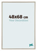 Annecy Plastique Cadre Photo 48x68cm Champagne De Face Mesure | Yourdecoration.fr