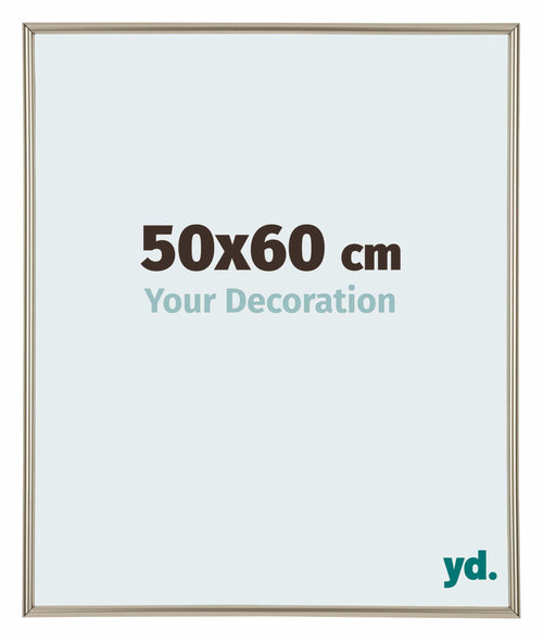 Annecy Plastique Cadre Photo 50x60cm Champagne De Face Mesure | Yourdecoration.fr