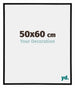 Annecy Plastique Cadre Photo 50x60cm Noir Brillant Mesure | Yourdecoration.fr