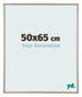 Annecy Plastique Cadre Photo 50x65cm Champagne De Face Mesure | Yourdecoration.fr