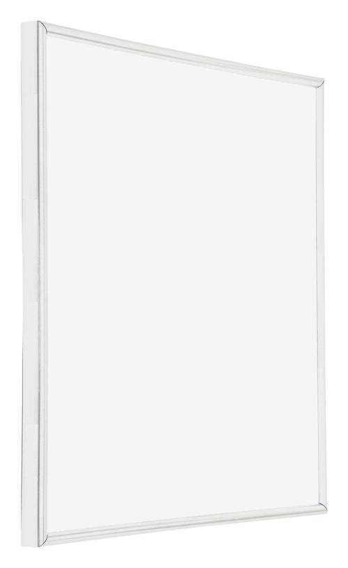 Annecy Plastique Cadre Photo 70x70cm Blanc Brillant De Face Oblique | Yourdecoration.fr