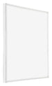 Annecy Plastique Cadre Photo 70x70cm Blanc Brillant De Face Oblique | Yourdecoration.fr
