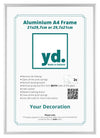 Aurora Aluminium Cadre Photo 21x29 7cm A4 lot de 3 Argent De Face Feuille d insertion | Yourdecoration.fr