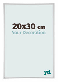 Austin Aluminium Cadre Photo 20x30cm Argent Mat De Face Mesure | Yourdecoration.fr