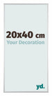 Austin Aluminium Cadre Photo 20x40cm Argent Mat De Face Mesure | Yourdecoration.fr