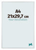 Austin Aluminium Cadre Photo 21x29 7cm A4 Argent Mat De Face Mesure | Yourdecoration.fr