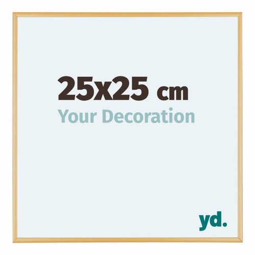 Austin Aluminium Cadre Photo 25x25cm Or Vintage De Face Mesure | Yourdecoration.fr