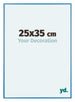 Austin Aluminium Cadre Photo 25x35cm Acier Blue De Face Mesure | Yourdecoration.fr