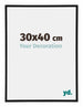 Austin Aluminium Cadre Photo 30x40cm Noir Mat De Face Mesure | Yourdecoration.fr