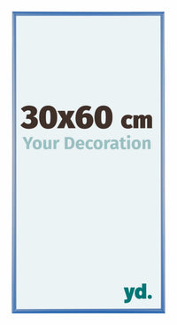 Austin Aluminium Cadre Photo 30x60cm Acier Blue De Face Mesure | Yourdecoration.fr