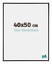 Austin Aluminium Cadre Photo 40x50cm Noir Brillant De Face Mesure | Yourdecoration.fr
