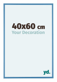 Austin Aluminium Cadre Photo 40x60cm Acier Blue De Face Mesure | Yourdecoration.fr
