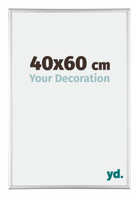 Austin Aluminium Cadre Photo 40x60cm Argent Brillant De Face Mesure | Yourdecoration.fr