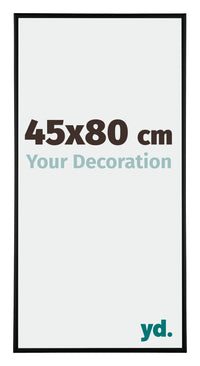 Austin Aluminium Cadre Photo 45x80cm Noir Mat De Face Mesure | Yourdecoration.fr