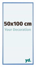 Austin Aluminium Cadre Photo 50x100cm Blue Acier De Face Mesure | Yourdecoration.fr