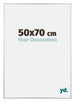 Austin Aluminium Cadre Photo 50x70cm Argent Brillant De Face Mesure | Yourdecoration.fr