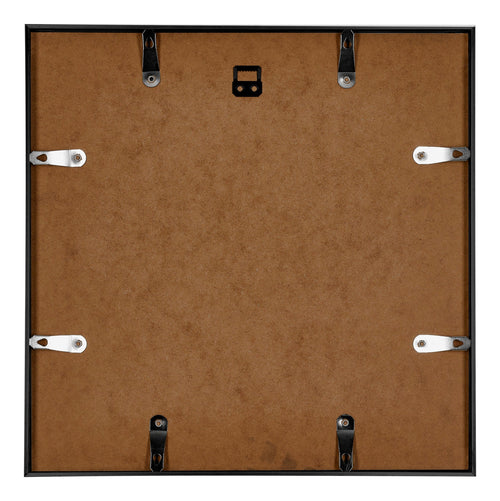 Austin Aluminium Cadre Photo 60x60cm Noir Brillant Arriere | Yourdecoration.fr