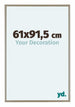 Austin Aluminium Cadre Photo 61x91 5cm Champagne De Face Mesure | Yourdecoration.fr