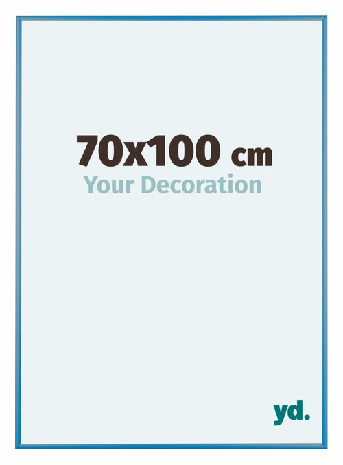 Austin Aluminium Cadre Photo 70x100cm Acier Blue De Face Mesure | Yourdecoration.fr