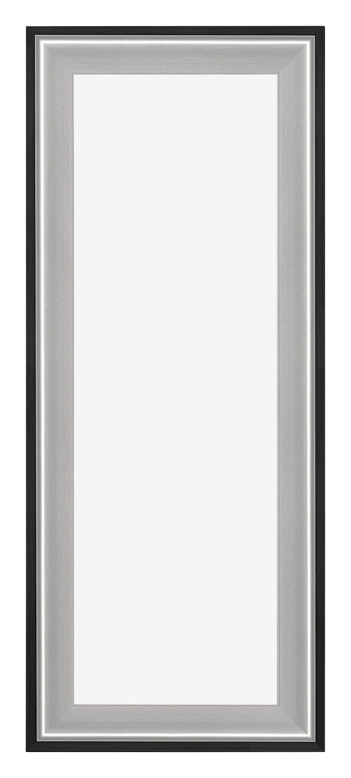 Birmingham Bois Cadre Photo 20x60cm Noir Argent Poli De face | Yourdecoration.fr