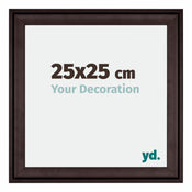 Birmingham Bois Cadre Photo 25x25cm Brun De face Mesure | Yourdecoration.fr