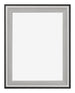 Birmingham Bois Cadre Photo 30x40cm Noir Argent Poli De face | Yourdecoration.fr