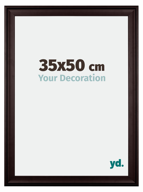 Birmingham Bois Cadre Photo 35x50cm Brun De face Mesure | Yourdecoration.fr