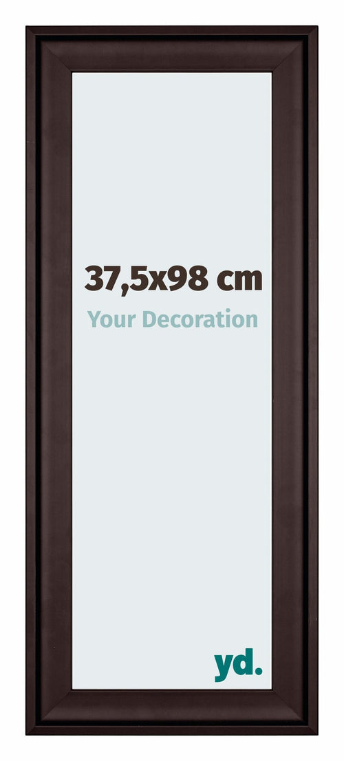Birmingham Bois Cadre Photo 37 5x98cm Brun De Face Mesure | Yourdecoration.fr