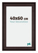 Birmingham Bois Cadre Photo 40x60cm Brun De face Mesure | Yourdecoration.fr
