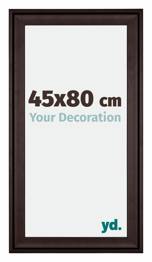 Birmingham Bois Cadre Photo 45x80cm Brun De face Mesure | Yourdecoration.fr