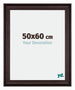 Birmingham Bois Cadre Photo 50x60cm Brun De face Mesure | Yourdecoration.fr
