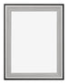 Birmingham Bois Cadre Photo 75x100cm Noir Argent Poli De face | Yourdecoration.fr