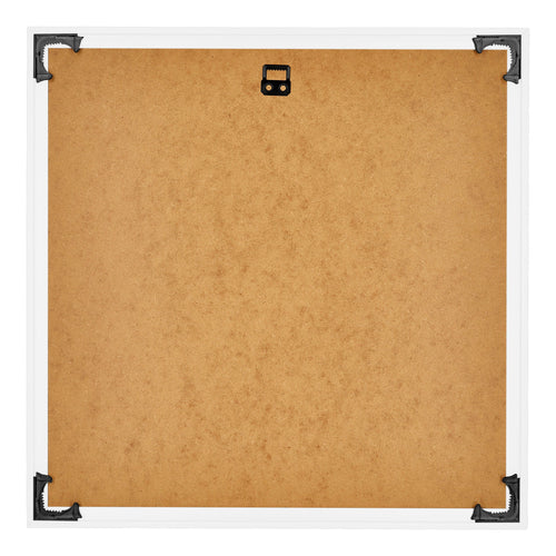 Bordeaux Plastique Cadre Photo 20x20cm Blanc Brillant Arriere | Yourdecoration.fr